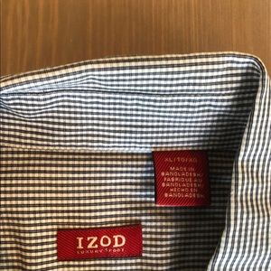Izod Shirts - Navy blue button down shirt. Izod Shirts - Navy blue button down shirt.